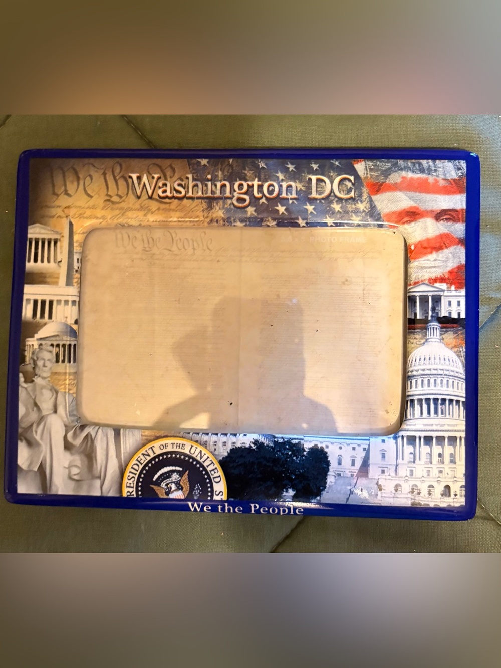 Washington DC Patriotic 4x7 picture frame and coffee mug set